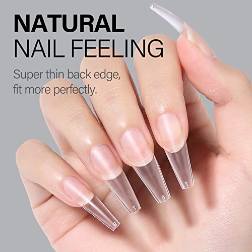 AILLSA Matte Soft Gel Nail Tips - 240Pc Full Cover Press On Nails