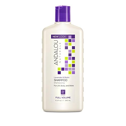 Andalou Naturals Lavender & Biotin Full Volume Shampoo,Purple,11.5 Fl Oz (Pack of 1)