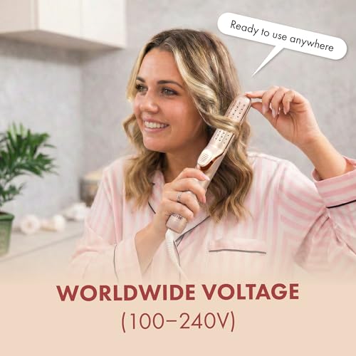 MAVIÉ 2-in-1 Curling Wand & Hair Straightener with 360° Airflow