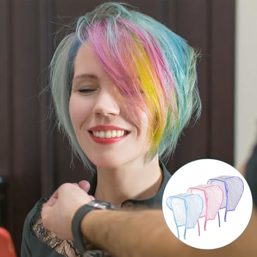 Hair Highlighting Kit with Caps, Crochet Hooks & Dye Brushes