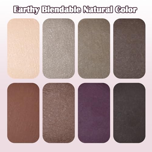UCANBE 8 Color Matte Eyeshadow Palette - Highly Pigmented Neutral Tones