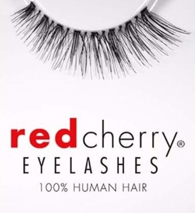 Red Cherry Nude Onyx False Eyelashes 100% Human Hair (Pack of 6)