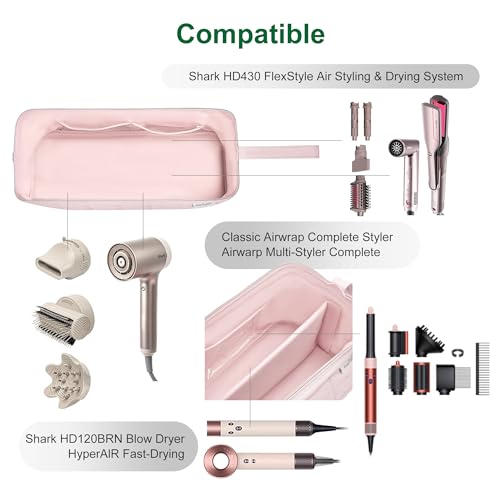 Hair Dryer Travel Case for Dyson Airwrap & Shark FlexStyle