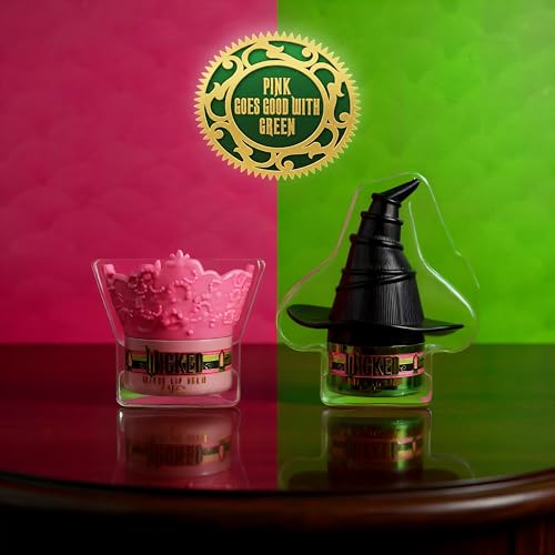 Official Wicked Lip Balm Duo | Two Character Shaped Lip Care Tins | Glinda the Good & Elphaba