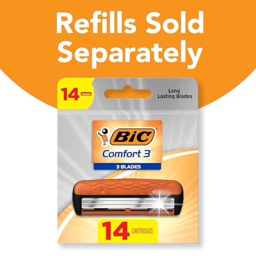 BIC Comfort 3 Refillable Razor Kit - 1 Handle & 12 Cartridges