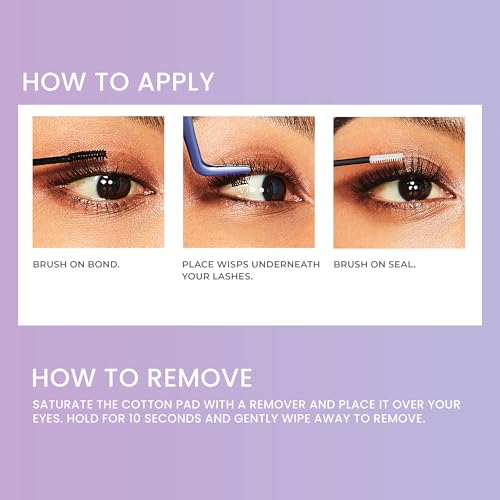 KISS Falscara DIY Eyelash Extension Remover with Natural Rosewater ? Gentle Soothing Nourishing Eye Cleanser for Removal of Artificial False Synthetic Eyelashes, Lash Wisps, and Bond & Seal Adhesive