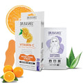 DR.RASHEL Vitamin C Nose Pore Strips For Pore Cleansing, Instant And Painless Blackheads Removal | Deep Purifying Blackhead Remover Strips for Nose | 20 PCS (10 Strips & 10 Wipes)