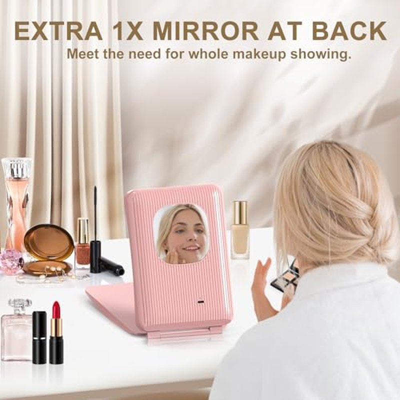 Mocado 10X Magnifying Makeup Mirror with Light & Rechargeable Battery