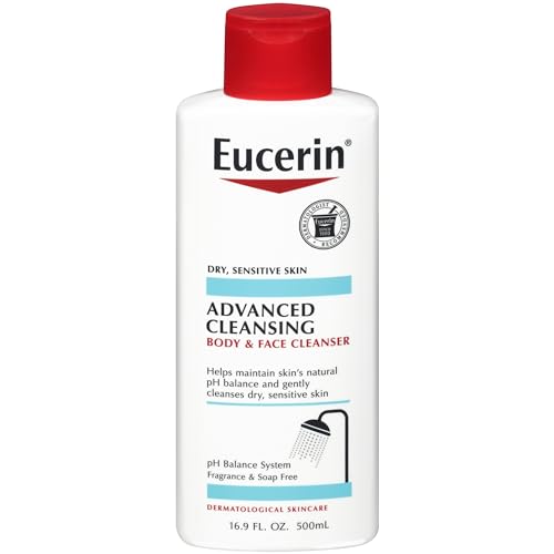 Eucerin Advanced Cleansing Body & Face Cleanser - Fragrance & Soap Free for Dry, Sensitive Skin - 16.9 fl. oz Bottle