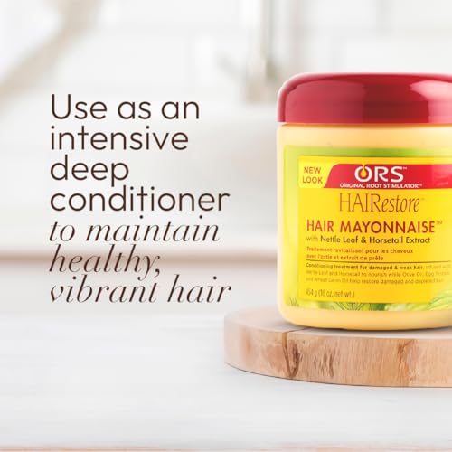 ORS HAIRestore Hair Mayonnaise with Nettle Leaf and Horsetail Extract 16 Ounce (Pack of 2)