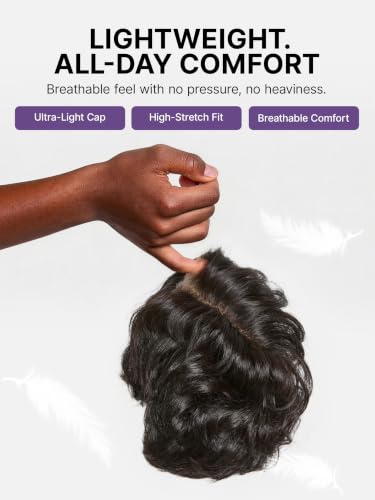 Short Pixie Cut Glueless Wig 6 Inch Human Hair Pre-Styled