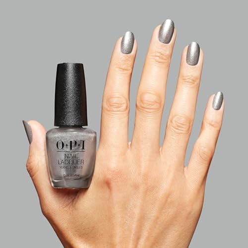 OPI Frosted Semi-Sheer Silver Holographic Nail Polish - Winter Shimmer