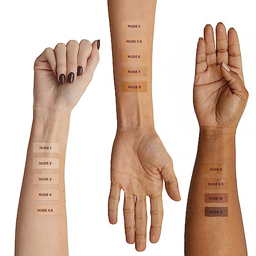 Nudestix NudeFix Cream Concealer, Lightweight Liquid, Natural Finish Makeup, Hydrating, Brightening, Under Eye Dark Circle Corrector, Reduces Redness and Blemishes, Shade: Nude 2, 0.34 fl oz (10 ml)