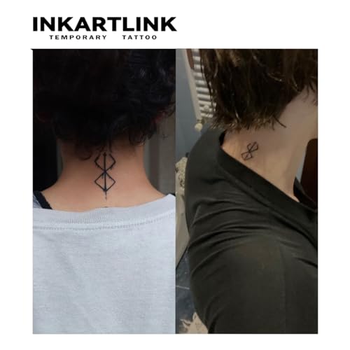 INKARTLINK Semi-Permanent Tattoo Sheets, Waterproof, Lasts 1-2 Weeks
