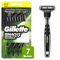 Gillette Mach3 Sensitive Razors for Men, Men¡¯s Disposable Razors, Pivoting Head for Close and Comfortable Shave, 7 Count