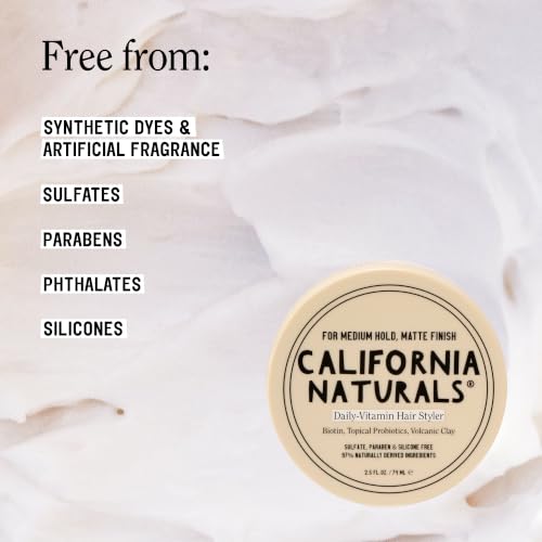 California Naturals Daily Vitamin Hair Styler for Frizzy Curly Hair, 2.5 oz