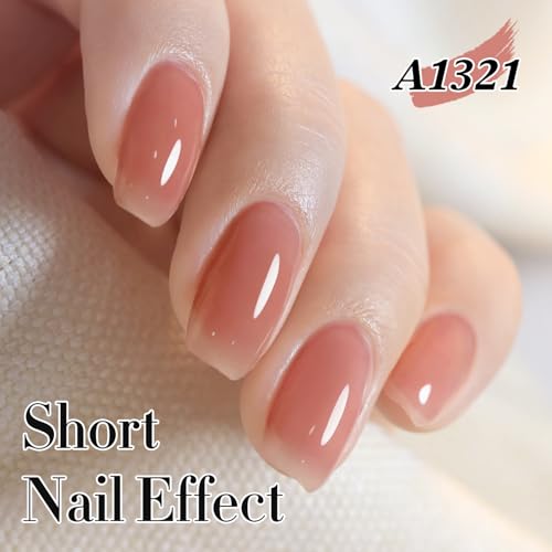 15ML Jelly Gel Polish - Translucent Baby Nude Pink for Nail Art