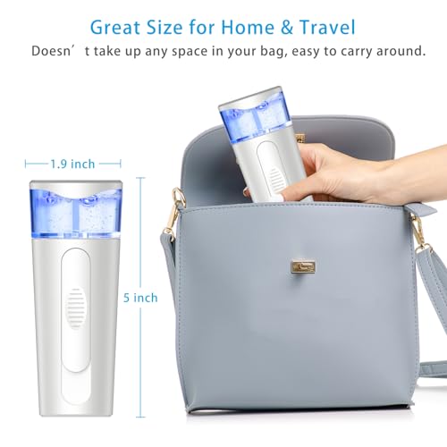 Portable Nano Face Mister, USB Rechargeable Cool Mist Spray