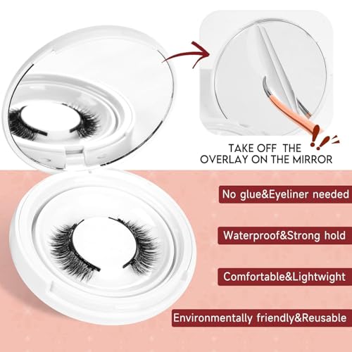Magnetic Eyelashes with Applicator - No Glue, Natural Look