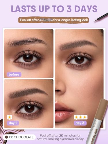 SHEGLAM Tint Lock Peel Off Brow Gel - Chocolate