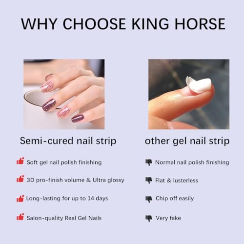 Cat Eye Semi Cured Gel Nail Stickers Salon Quality Nail Wraps Long Lasting Semi-Cured Gel Nail Strips Cateye Semicured Gel Nail Wraps for Women Manicure (CAT Eye 013)