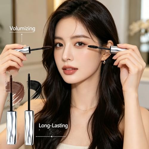 Cuztonc Waterproof Volumizing Mascara - Lengthening, Clump-Free, Smudge-Resistant