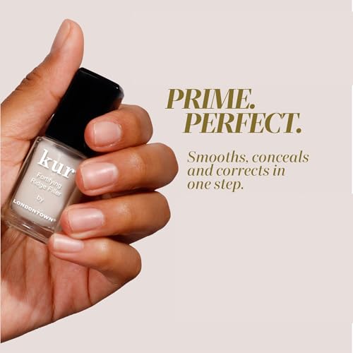 LONDONTOWN Nail Ridge Filler - Tinted Strengthener for Damaged Nails