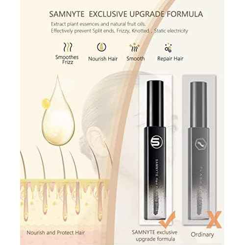 Samnyte Hair Finishing Stick, (3 Pack) Flyaway Tamer for Baby Hair and Women's Hairstyling, with Shiny Mascara for Broken Flyaways