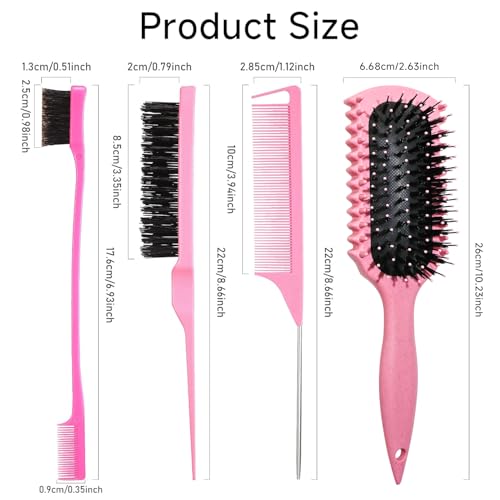 Curl Defining Brush Set - 3 Pc Styling Kit for Curly Hair