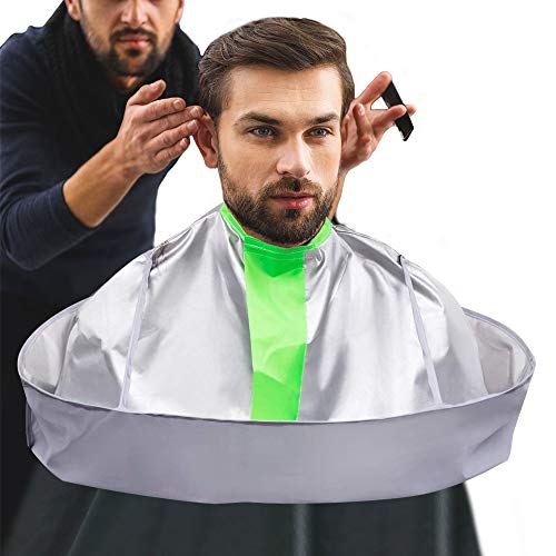 Hair Cutting Cape with Hair Catcher for Men & Women