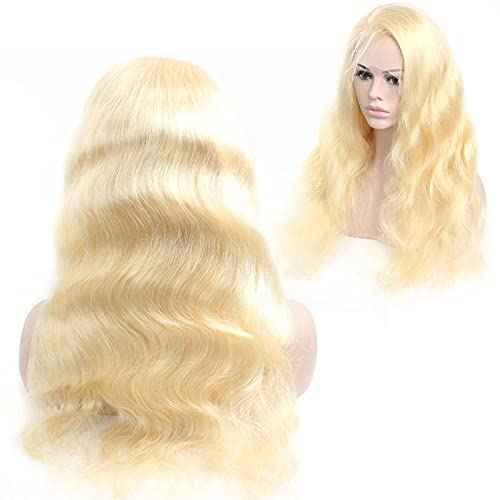 613 Lace Front Wig Human Hair Body Wave 13x4 Blonde Lace Front Wigs Human Hair Pre Plucked 180% Density 613 HD Lace Frontal Wig Transparent Lace With Baby Hair 20 inch