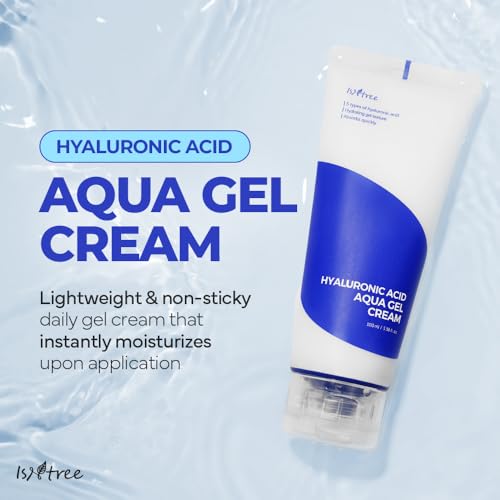 IsNtree Hyaluronic Acid Aqua Gel Cream 100ml, 3.38 fl oz + Hyaluronic Acid Daily Sun Gel 50ml, 1.69 fl oz