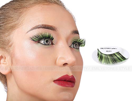 Green Costume Eye Lashes Halloween Poison Ivy Cosplay