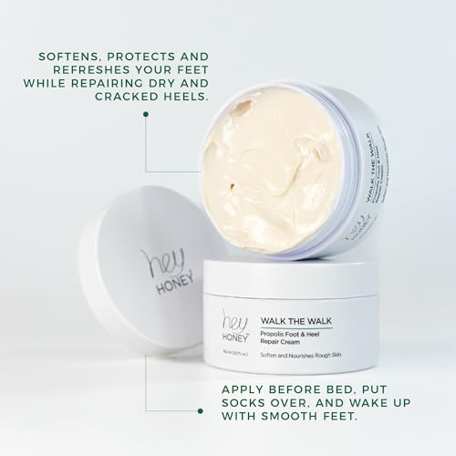 Hey Honey Propolis Foot Cream - 72-Hour Hydration & Callus Remover