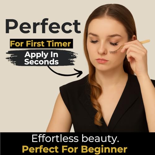 False Eyelashes 3D08 - Lightweight Reusable Lashes, 15+ Wears