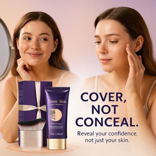 Waterproof Body Concealer with Brush for Flawless Coverage