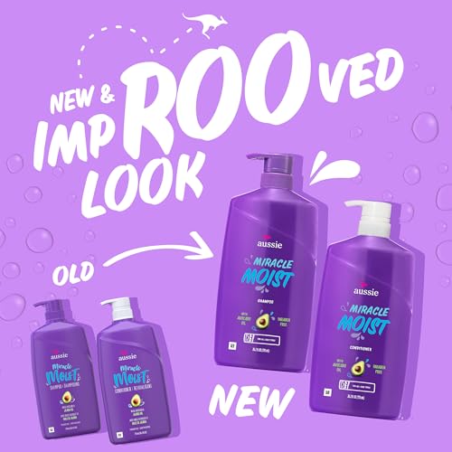 Aussie Miracle Moist 3-Pack Hair Care Set with Deep Conditioner