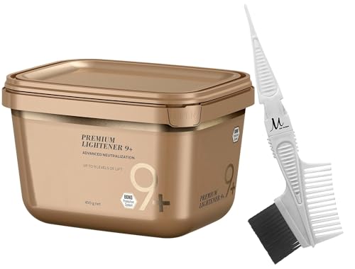 BlondeMe Lightener Powder 9+ Premium Bleach 450g + Tint Brush