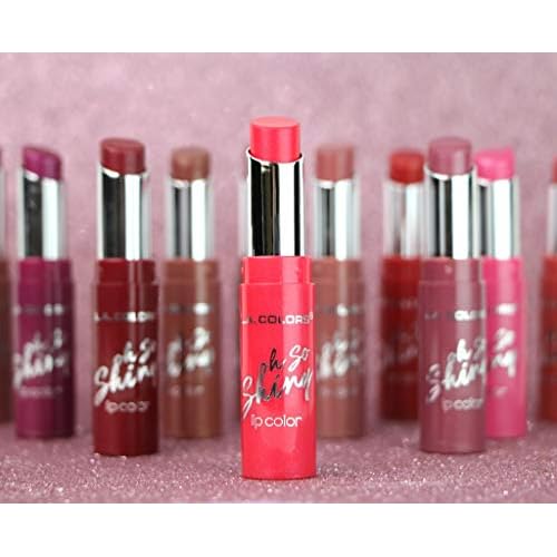 L.A. COLORS Glitzy Girl Oh So Shiny Lip color, Luster CLS585 (Pack of 2)