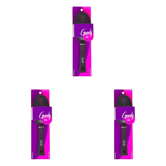 Goody Detangle It Oval Hair Brush - Black, Custom Style Detangler Brush with Flexible Bristles, Use as a Detangling Brush or Styling Hair Brush to Tackle Tangles & Knots, Brush for Fine Hair