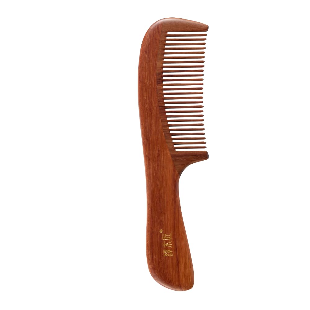 TAN MUJIANG Hair Comb Natural Wood Anti-static (Goldfish)