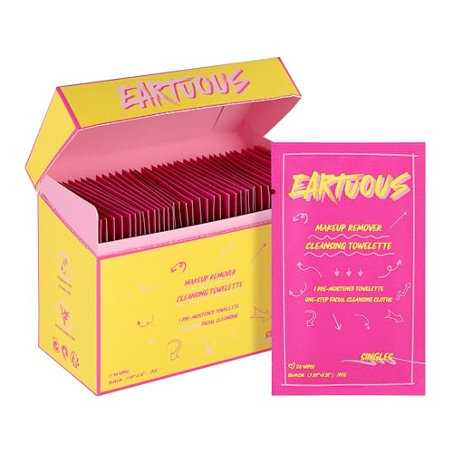 Biodegradable Bamboo Makeup Remover Wipes ? Gentle, Alcohol-Free & Fragrance-Free Formula with Plant Extracts, Individually Wrapped for Sensitive Skin (Pack of 40)