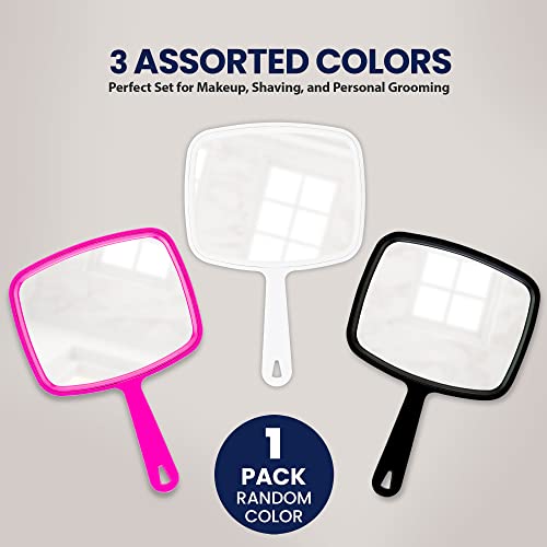 Large Hand Mirror 5.5" Handheld & Wall Mount Makeup