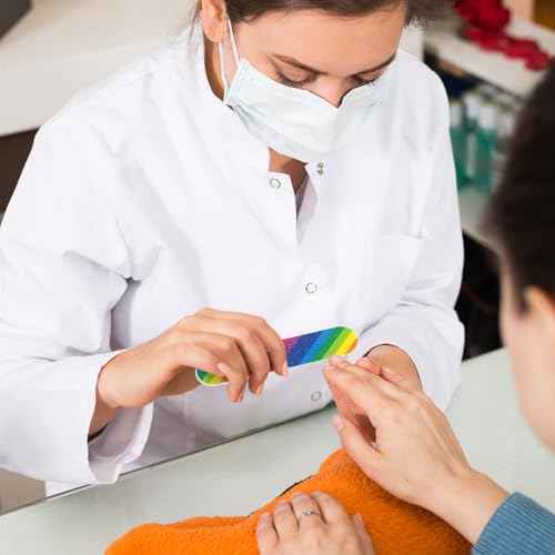 Sumind 100 Pack Nail Files Double Sided Emery Boards Manicure Tools (3.54 x 0.79 x 0.16inch)