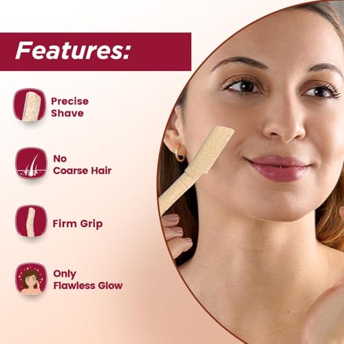 Dermaplaning Tool with Precision Cover, 12ct | Dermaplane Tool, Face Razor for Women, Eyebrow Shaper, Dermaplaning Tool, Womens Face Razor, Peach Fuzz Remover
