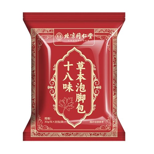 Natural Chinese Herbal Foot Bath Soak Bags - 30 Pack (900g) for Sleep