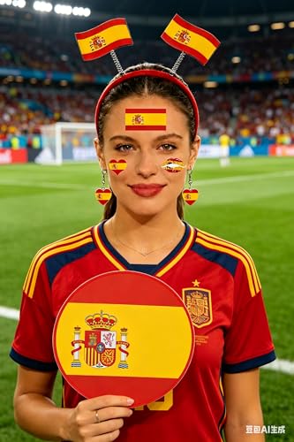 2026 World Cup Soccer Fan Accessories Set - Flag Headband, Earrings