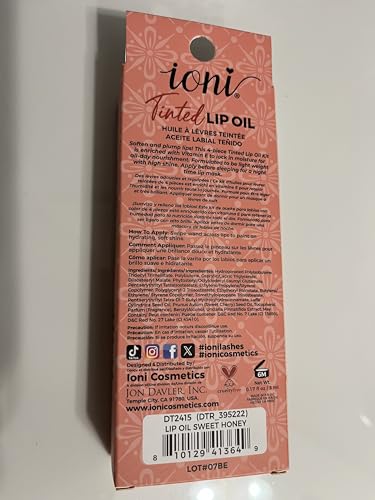 IONI Tinted Lip Oil - Sweet Honey with Vitamin E