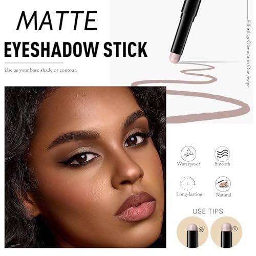 Matte Eyeshadow Stick Waterproof Cream Long-Lasting Eye Shadow