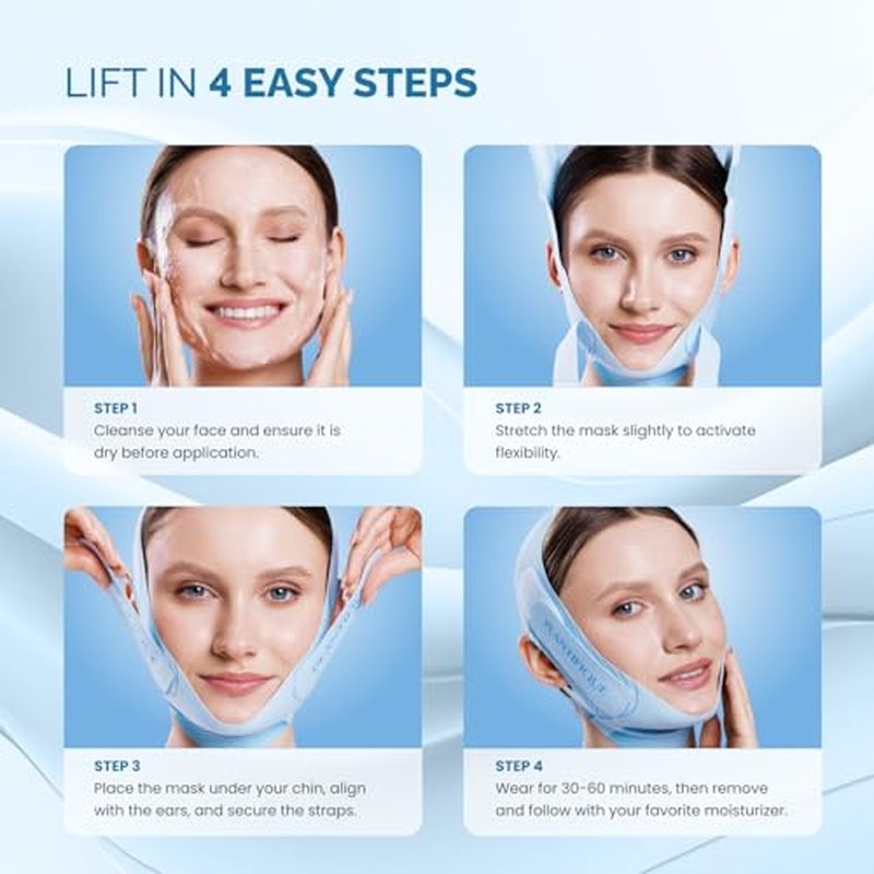 Adjustable Chin Strap for Face Contouring - Reusable V-Line Mask